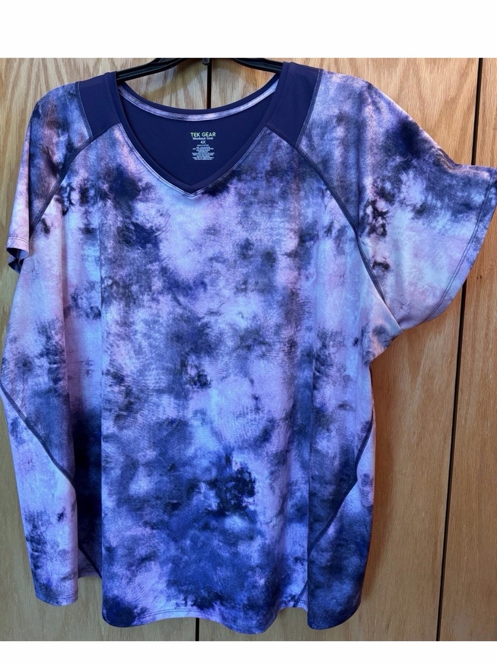 Womens 4X Plus Tek Gear tee shirt top gym workout EUC Short sleeve
Wicking